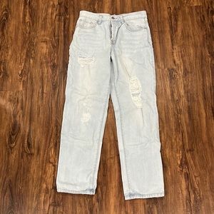 Light Denim Forever 21 High Rise Jeans